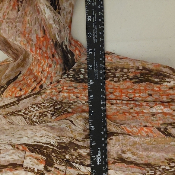 Chicos Brown Cardigan Jacket Size 1 Linen‎ Open Front Snakeskin Animal Print - Picture 4 of 8